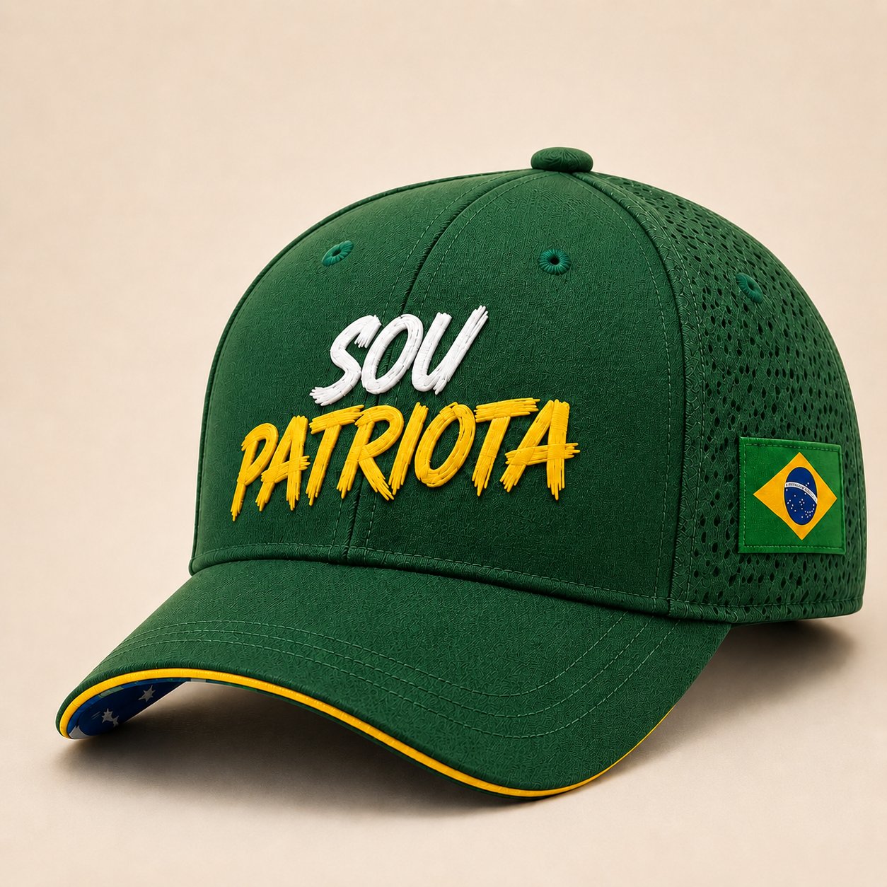 Boné Sou Patriota, cor verde